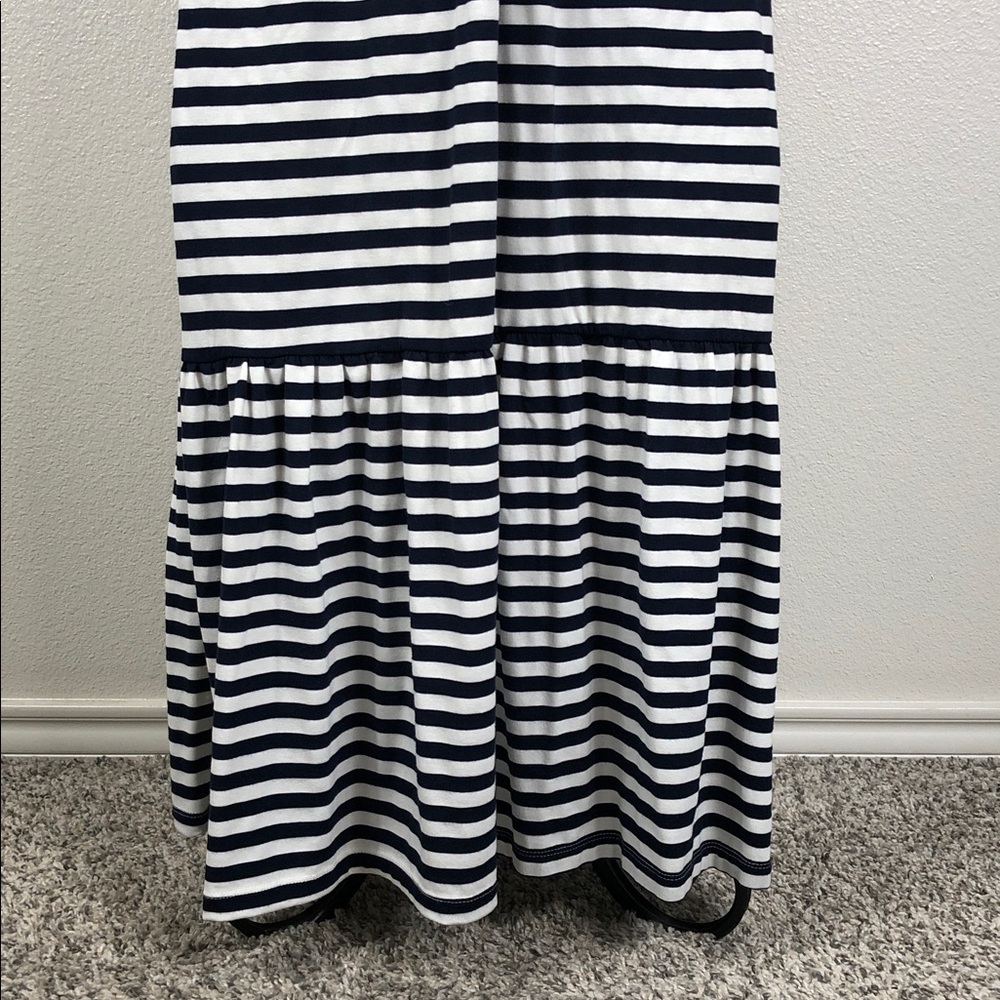 Tommy Hilfiger Maxi Dress Navy and White Striped Cap Sleeve Women’s Size Small - Picture 5 of 9